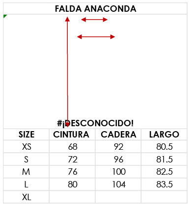 Guía de tallas
