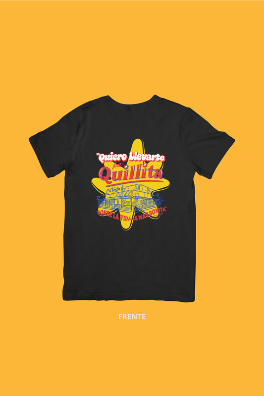 T-SHIRT QUILLITA  KIDS NEGRA