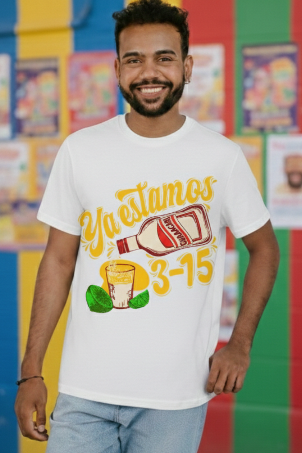 T-SHIRT 3-15 BLANCO HOMBRE