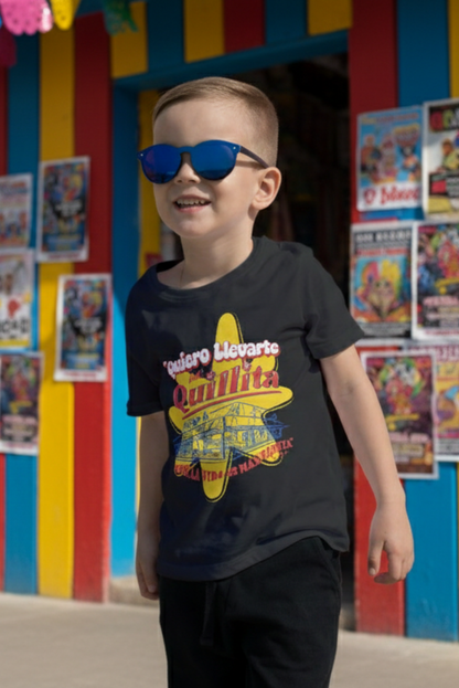 T-SHIRT QUILLITA  KIDS NEGRA