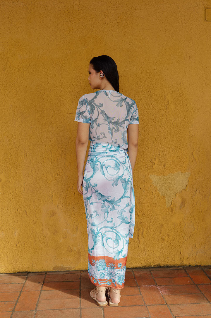 Falda, pareo rectangular, multiuso